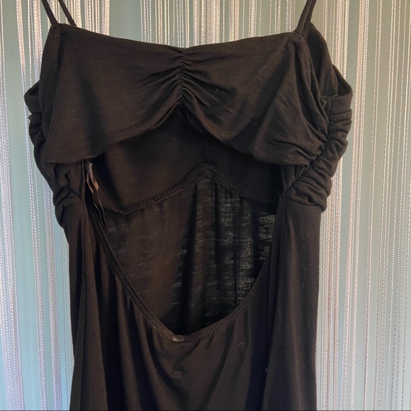 Black Open Back Padded Spaghetti Straps NWT Size S - Picture 9 of 14
